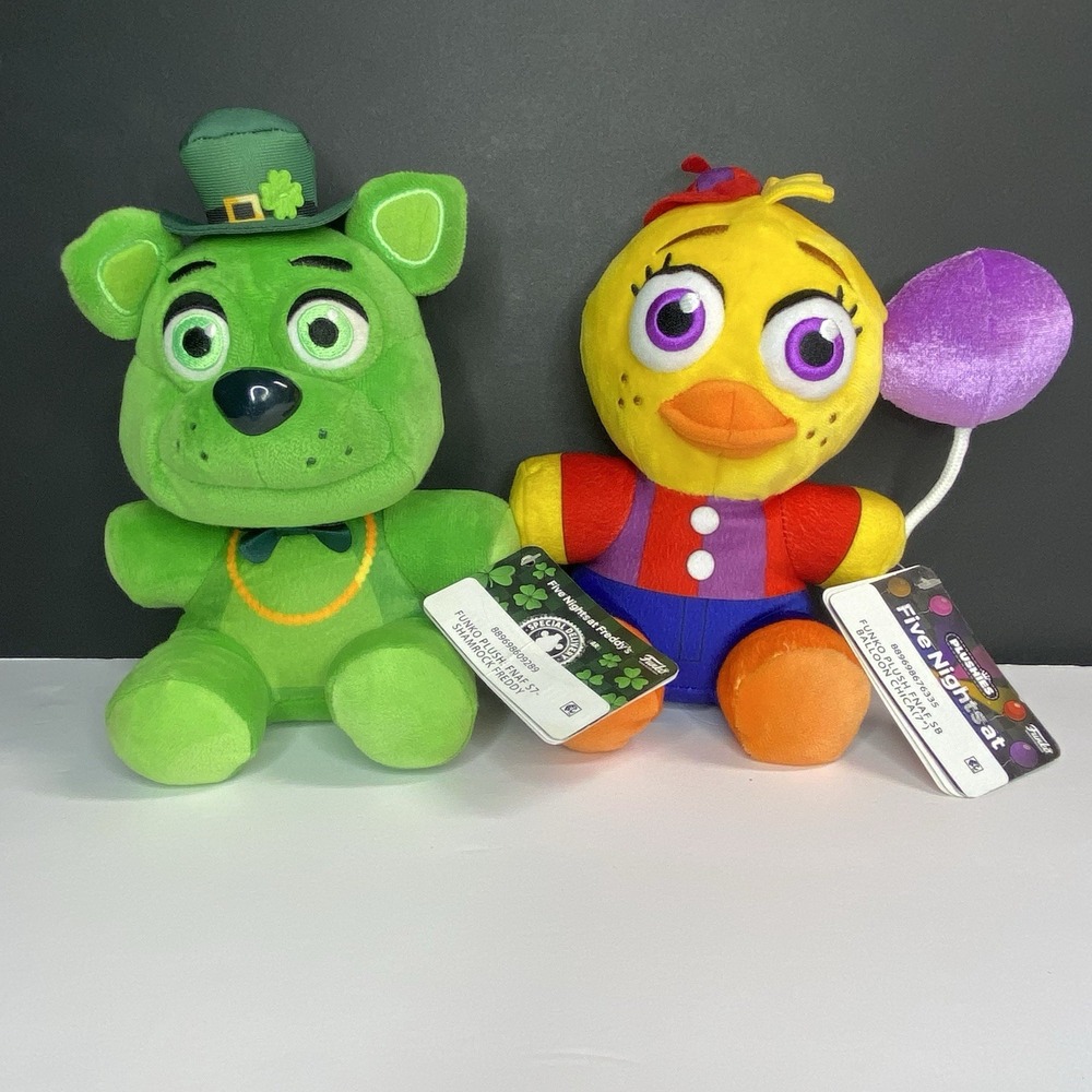 Five Nights at Freddy's Funko plush lot of 2 Chicka Freddy 7" NWT